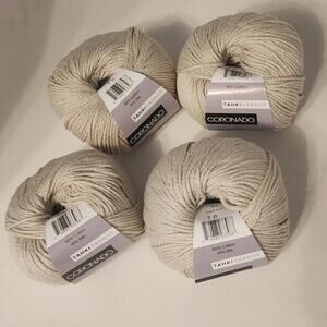 4 Tahki Yarns Coronado Taupe 02 DK 90%Cotton/10% Silk 121 Yards Made in Italy